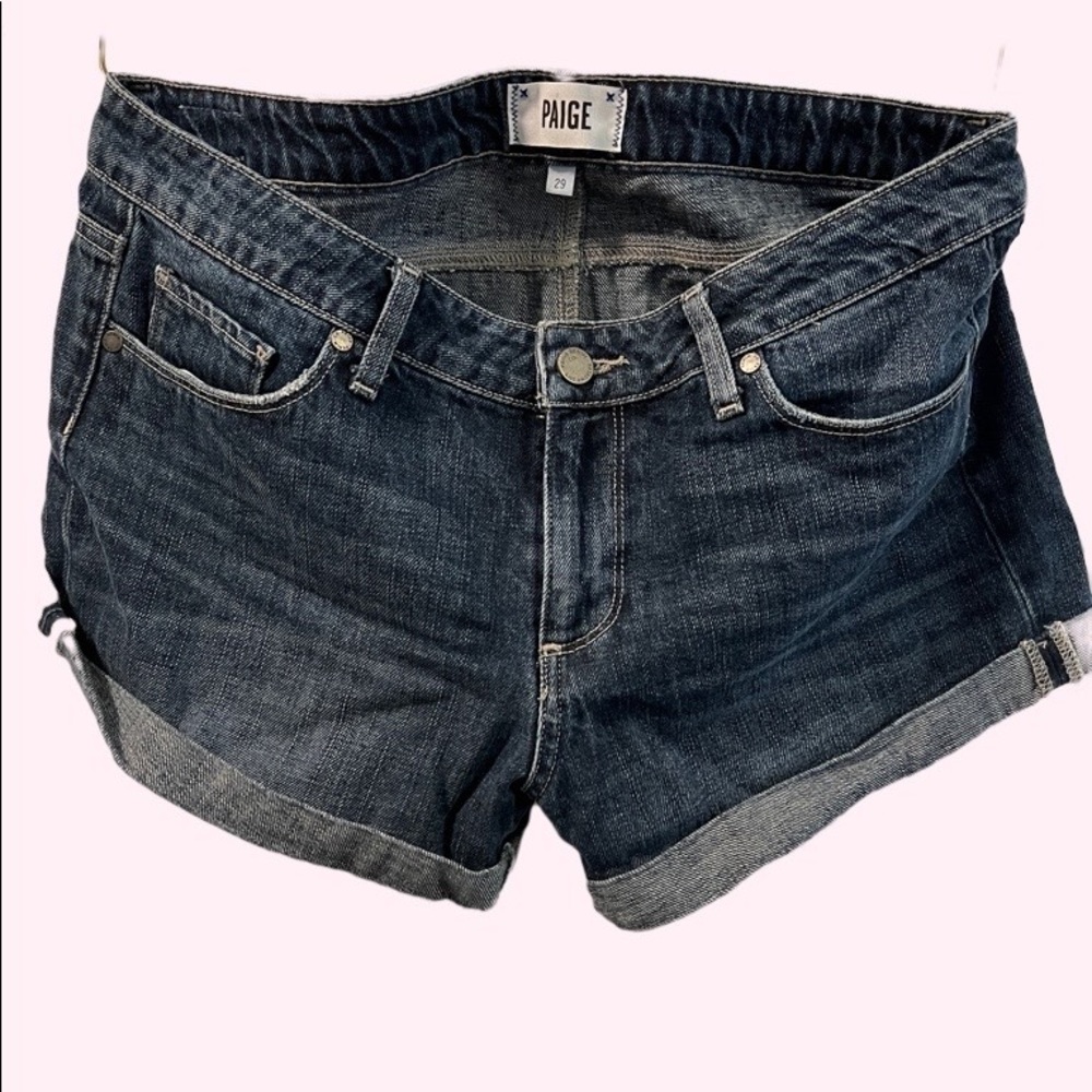 Paige Rolled Cuff Denim Shorts